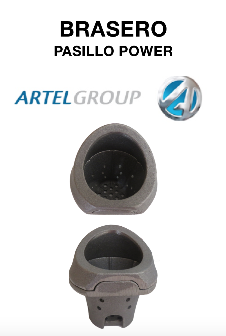 ARTEL BRASERO FIERRO FUNDIDO PASILLO POWER